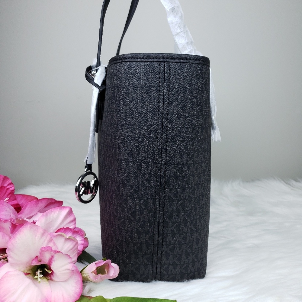 🌺NWT Michael Kors MD Carryall Tote Bag Black MK - Picture 3 of 8